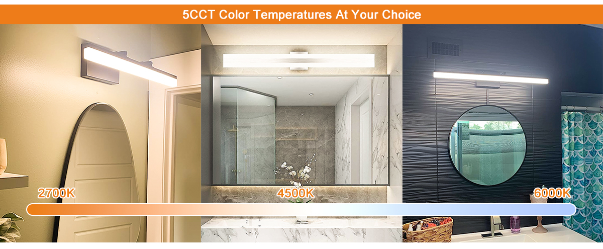 5cct led mirror light