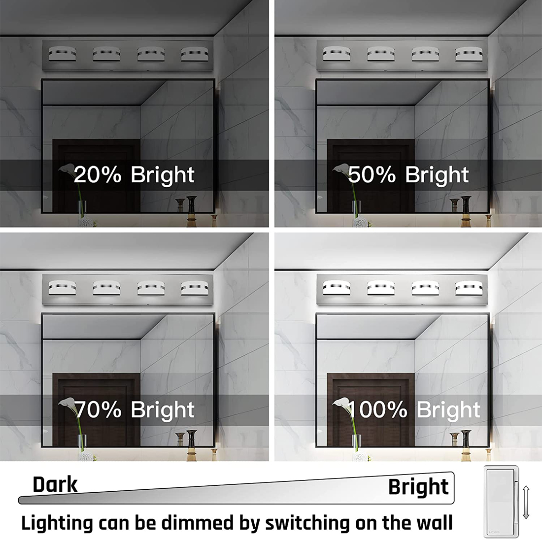 dimmed light led
