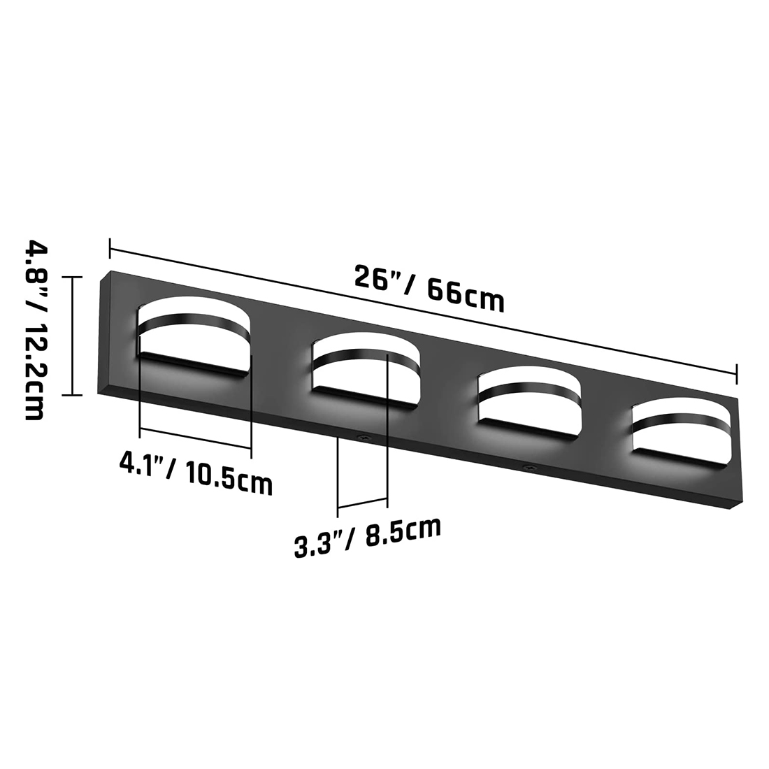 black led light