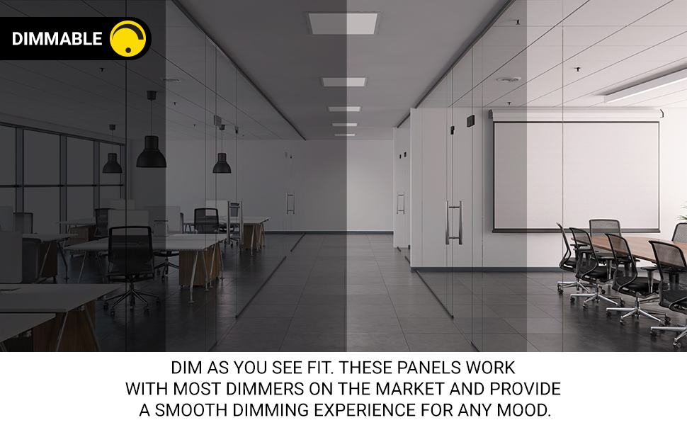 dimmable 10-100% led ceiling light