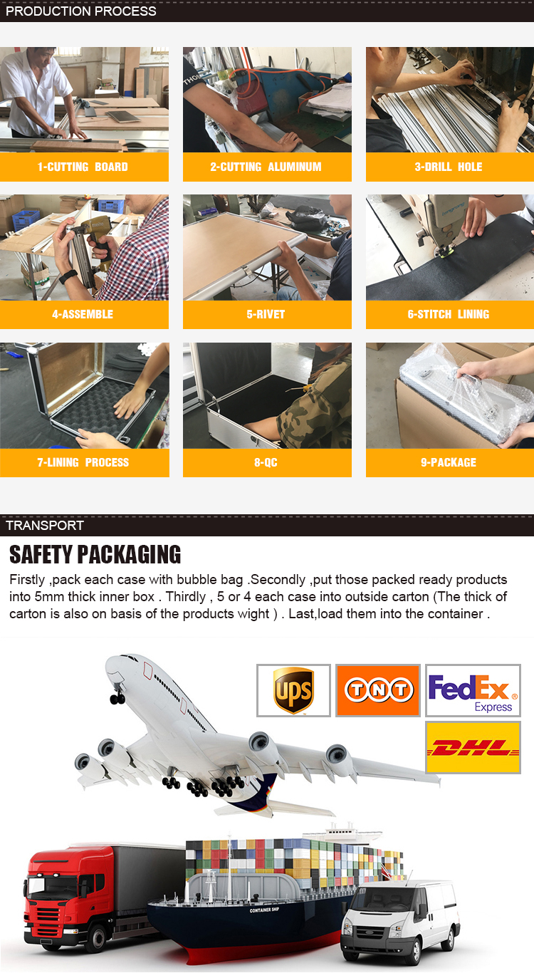 Black Tool Storage Case Waterproof Customized Graded Sports Cards Aluminum Case