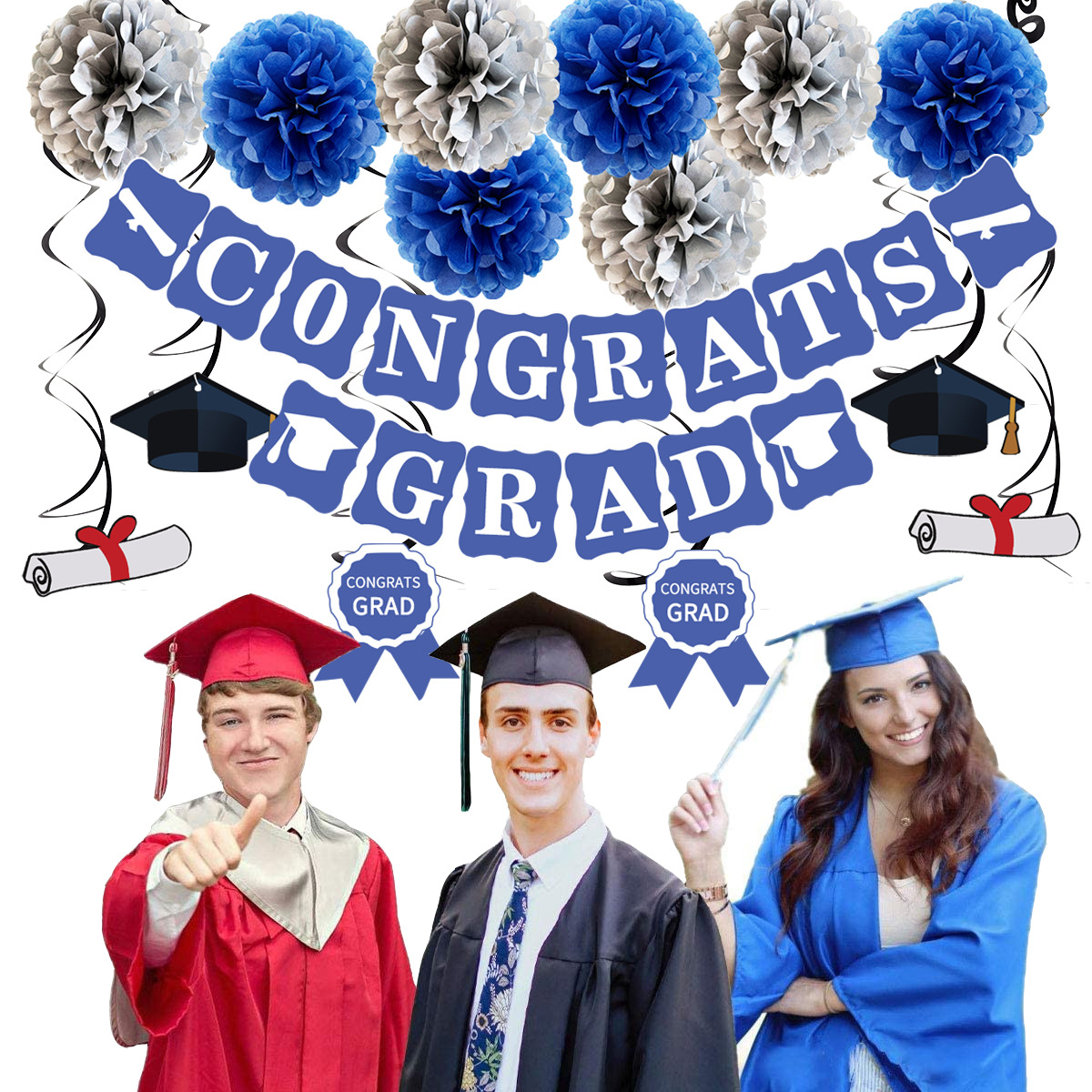 Graduation Balloon Set Graduation Party Decoration Balloons Congratulations Graduation Party Set