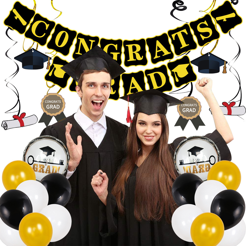 Graduation Balloon Set Graduation Party Decoration Balloons Congratulations Graduation Party Set