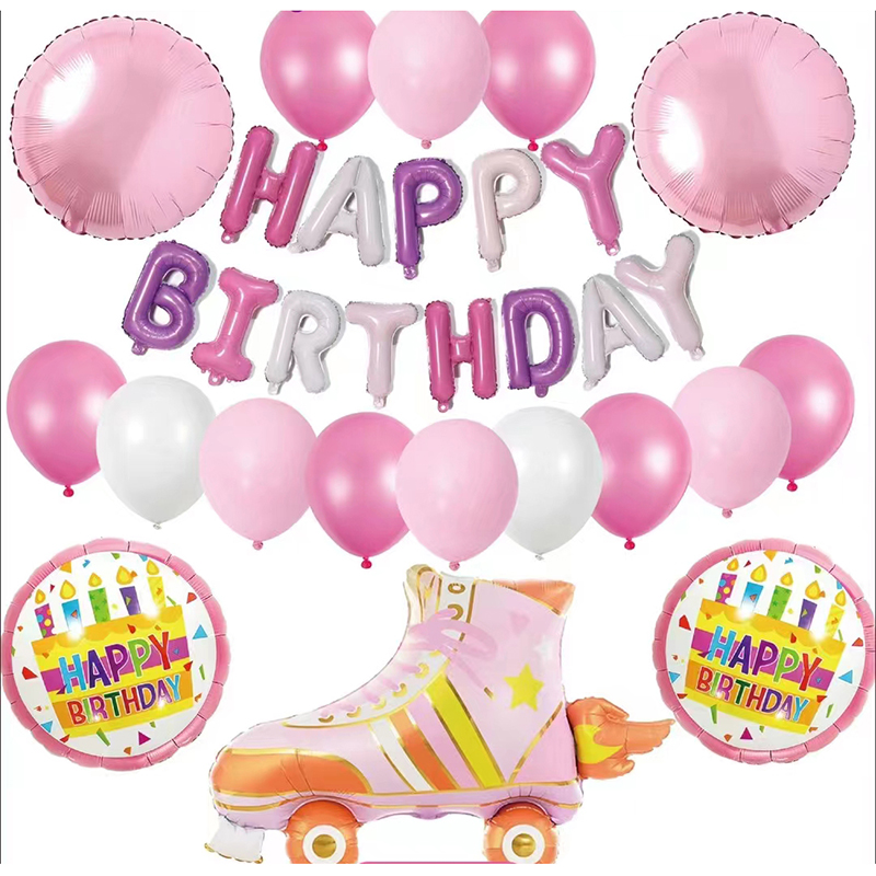 Latex Foil Balloon Party Decorations High Quality Happy Birthday Balloons Set For Birthday Party Decorations