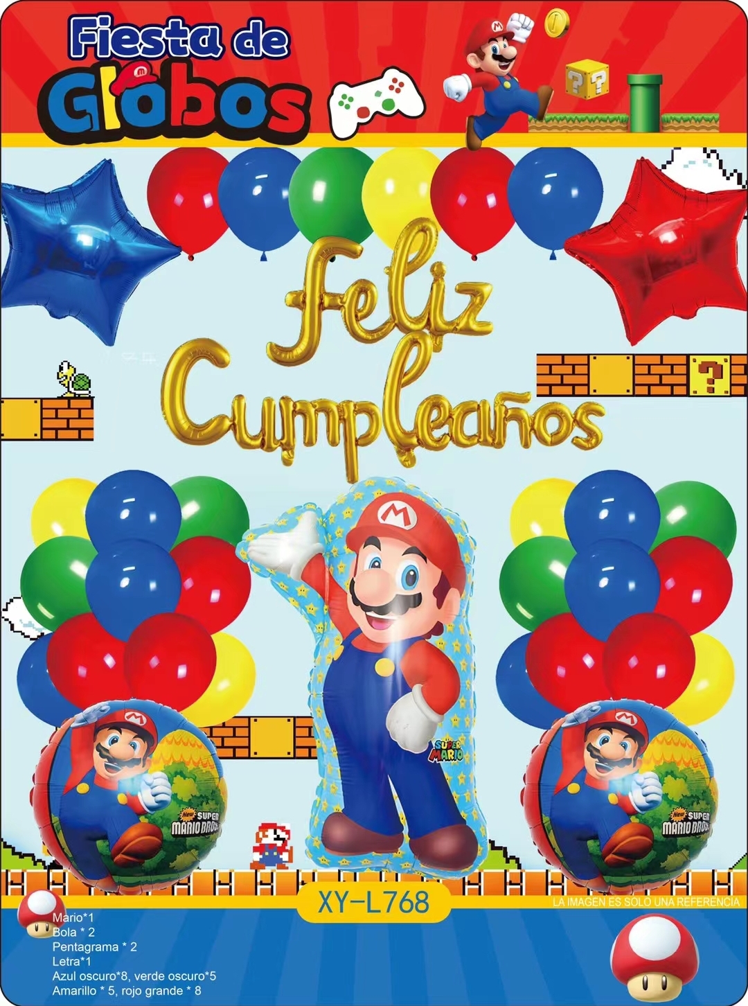 Feliz Cumpleanos Happy Birthday Theme Character Party Decoration Balloons Set Cartoon Foil Ballons Birthday Party Decorations