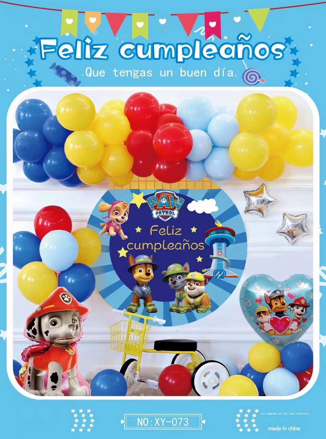 New Design Feliz Cumpleanos Baby Shower Boys&Girls Happy Birthday Balloon Party Decorations Latex Balloon Garland Arch Kit