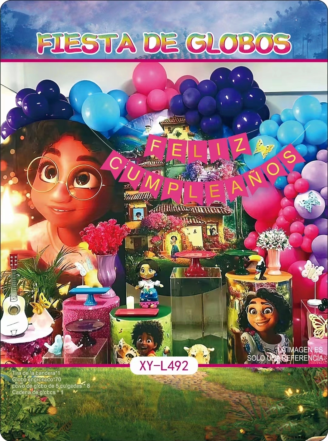 2022 Feliz Cumpleanos Happy Birthday Decorations Supplies Girl Celebration Happy Birthday Confetti Balloon And Latex Balloons