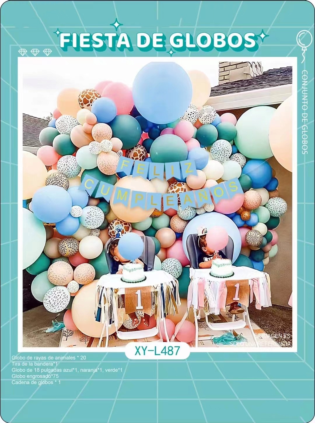 2022 Feliz Cumpleanos Happy Birthday Decorations Supplies Girl Celebration Happy Birthday Confetti Balloon And Latex Balloons