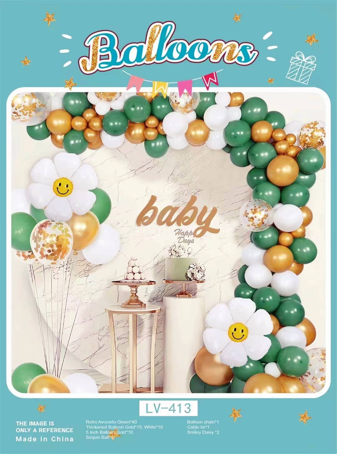 Wholesale Customized Avocado Green Retro Green Latex Balloon Garland Birthday Party Wedding Balloon Decoration Balloons Arch Set