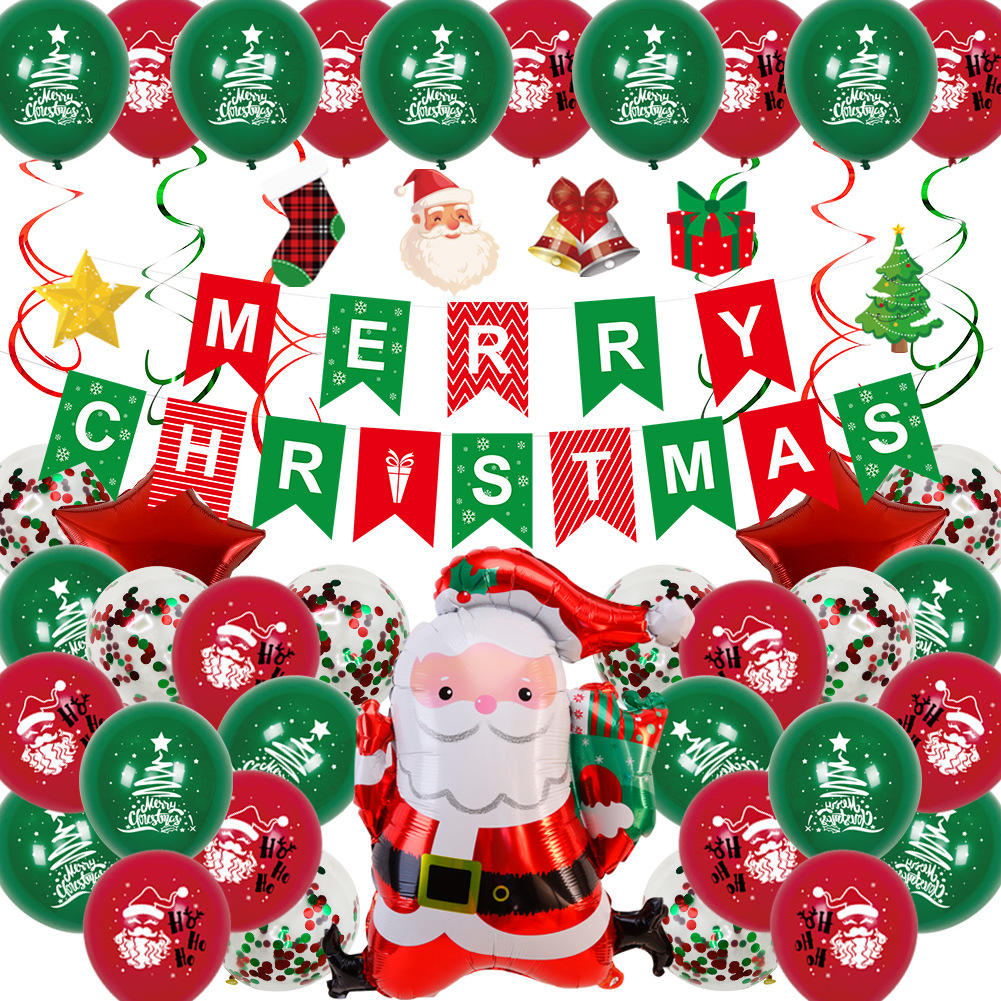 2023 Christmas Balloon Package Spiral Ornament Christmas Balloon