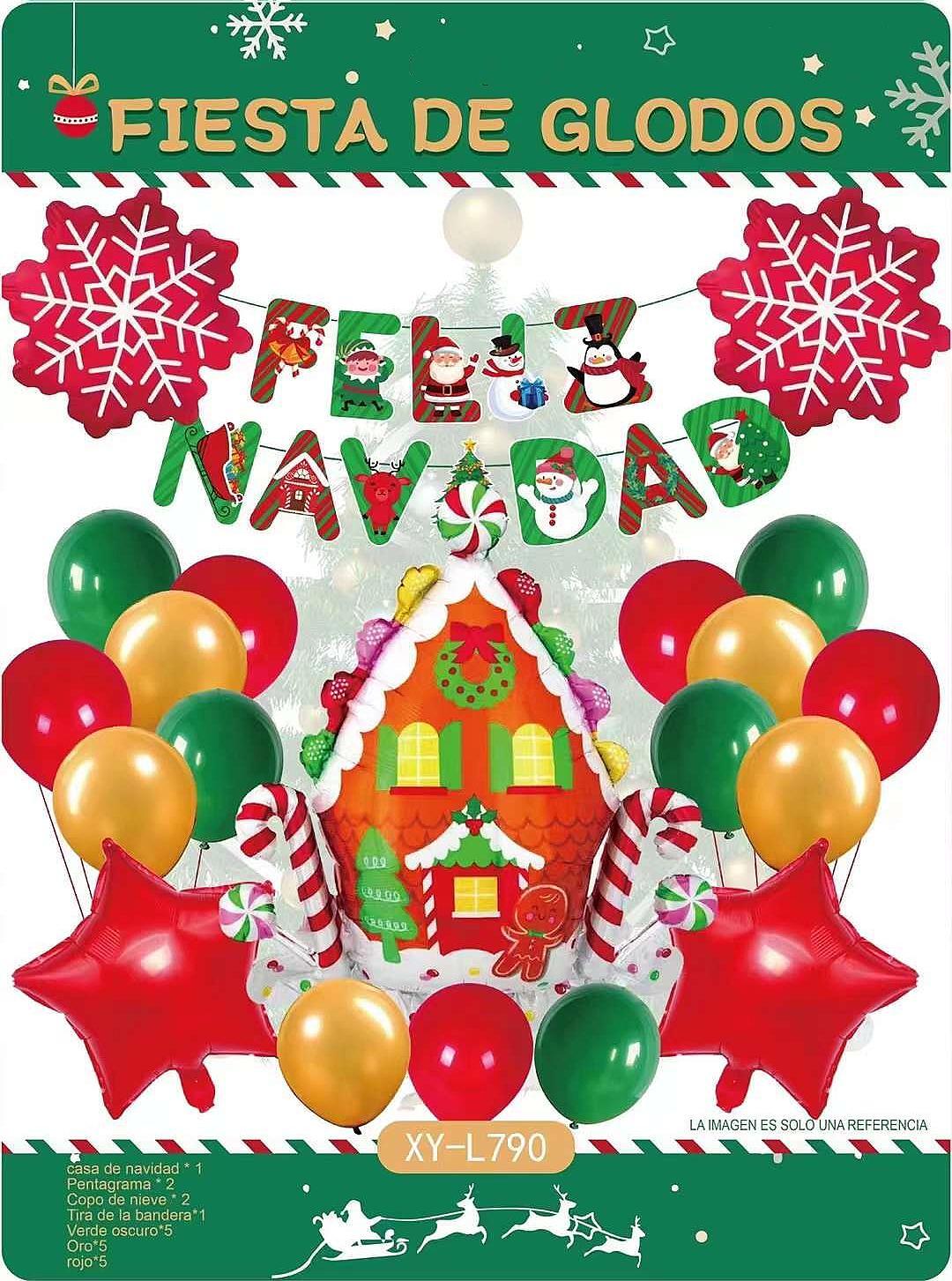 Feliz Navidad 2022 Merry Christmas Decorations Balloon Kit Merry Christmas santa Claus xmas Tree snowman Foil Balloon