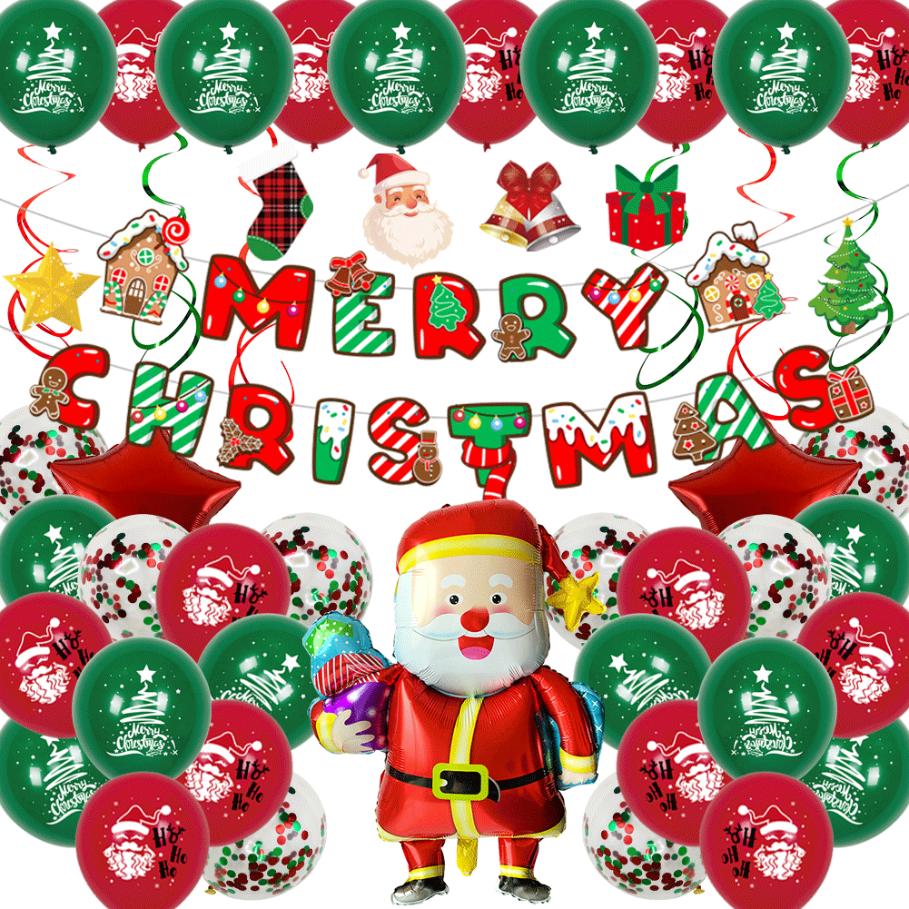 2023 Christmas Balloon Package Spiral Ornament Christmas Balloon