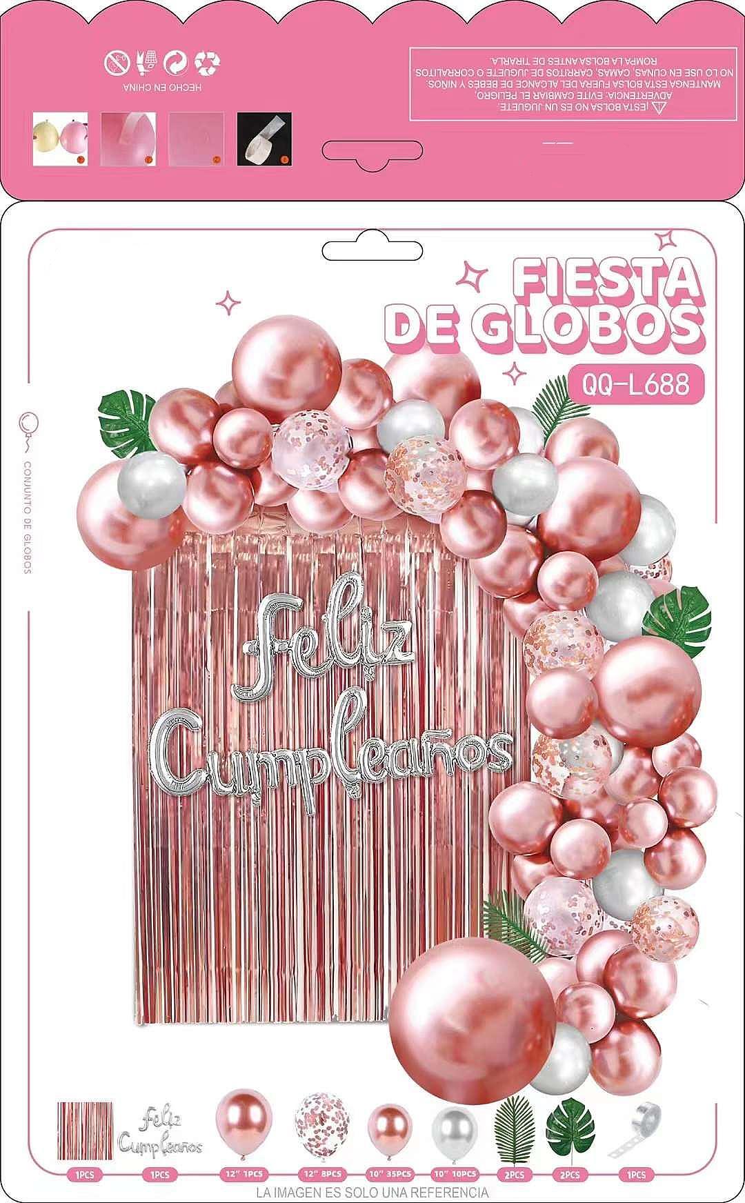 Happy Birthday Decoration Kit Comb Party Decoration Latex Confetti Ballon Letter Foil Balloon Garland Set Black Foil Curtain