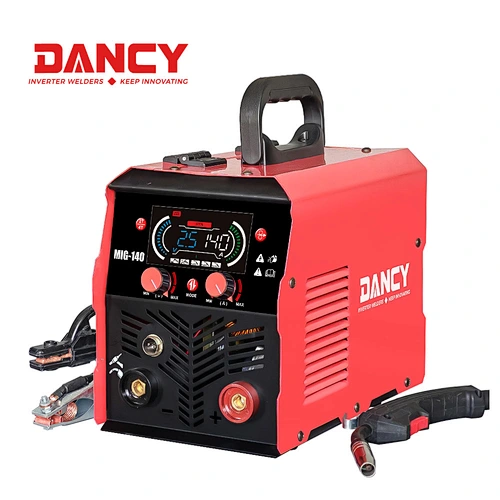 MIG140 Gasless MIG Welder 110V/220V 3-in-1 Synergic MIG/MMA/Lift TIG Soldadora Inverter No Gas Mig Welding Machine for Home Use