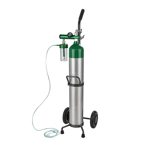 Single cylinder D/E oxygen cylinder car