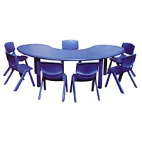 hot sale children table half-moon kids table for kindergarten school