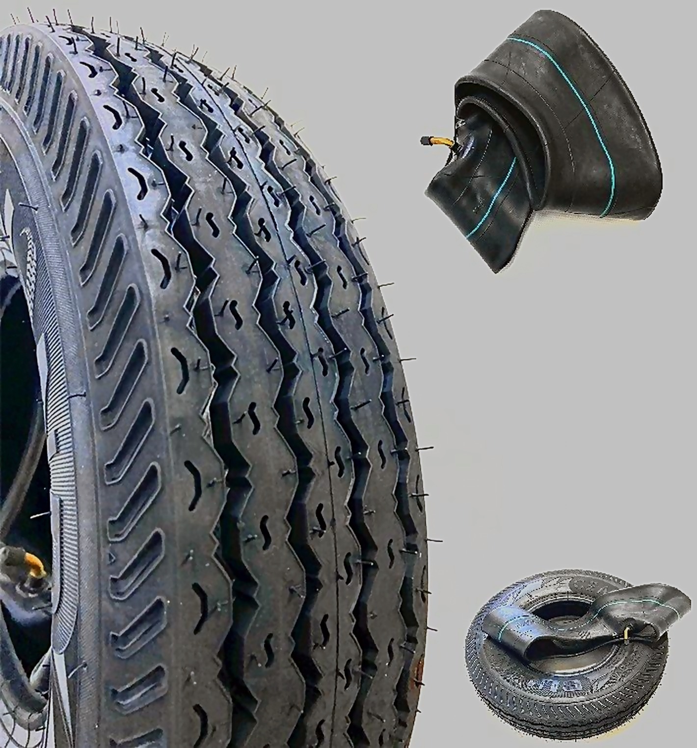 Motorcycle inner tubes for compatible tube-type tire applications