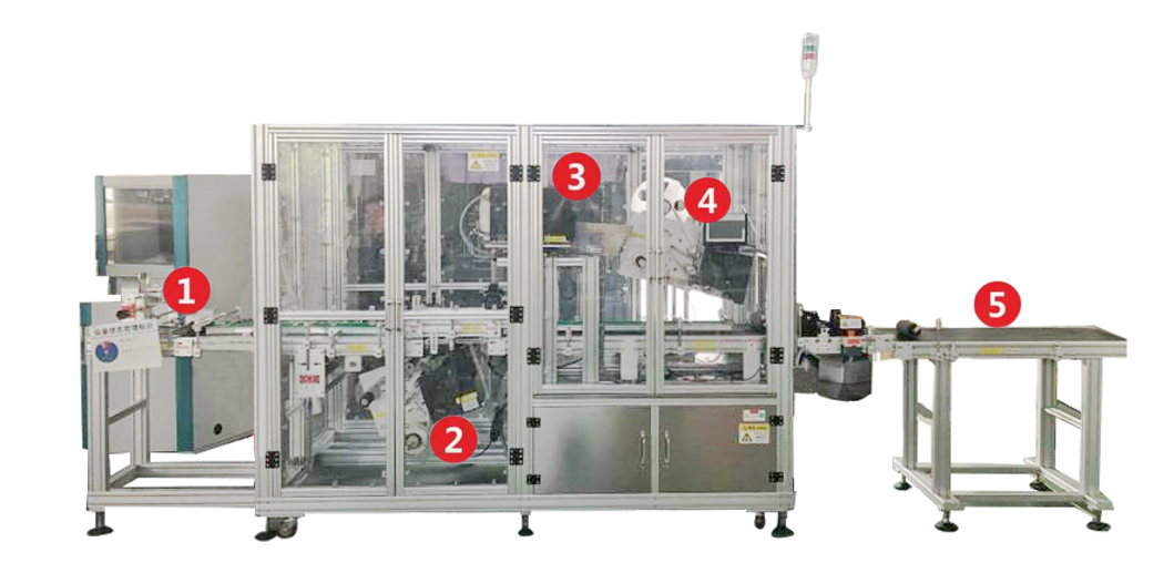 Emerald Zip bag labeling machine l supply by SKILT machinery
