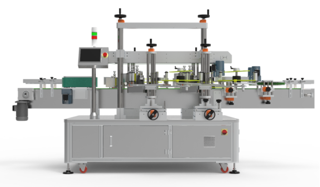 detergent bottle labeling machine SKILT MACHINERY 