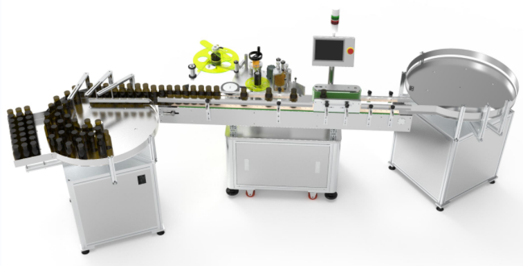 round ​​​​​​​jars labeling machine , wrap around labeling machine l SKILT MACHIENRY 