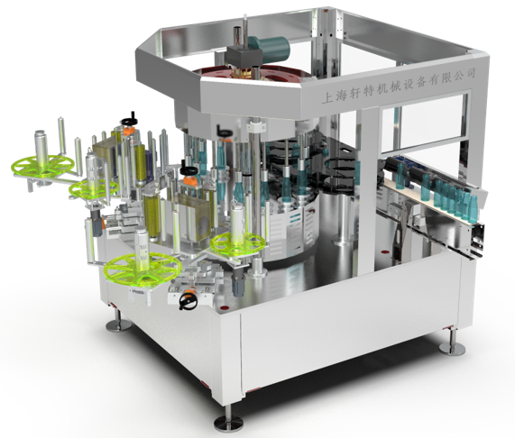 SKILT High speed rotary way round bottle labeling machine 
