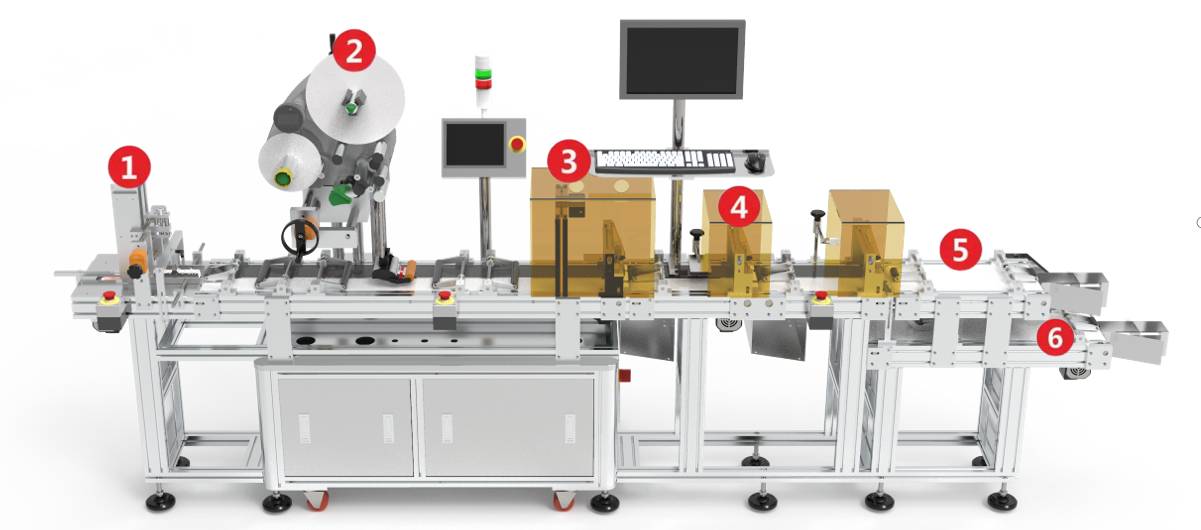 SKILT auto hang tag labeling machine, RFID tag label applicator