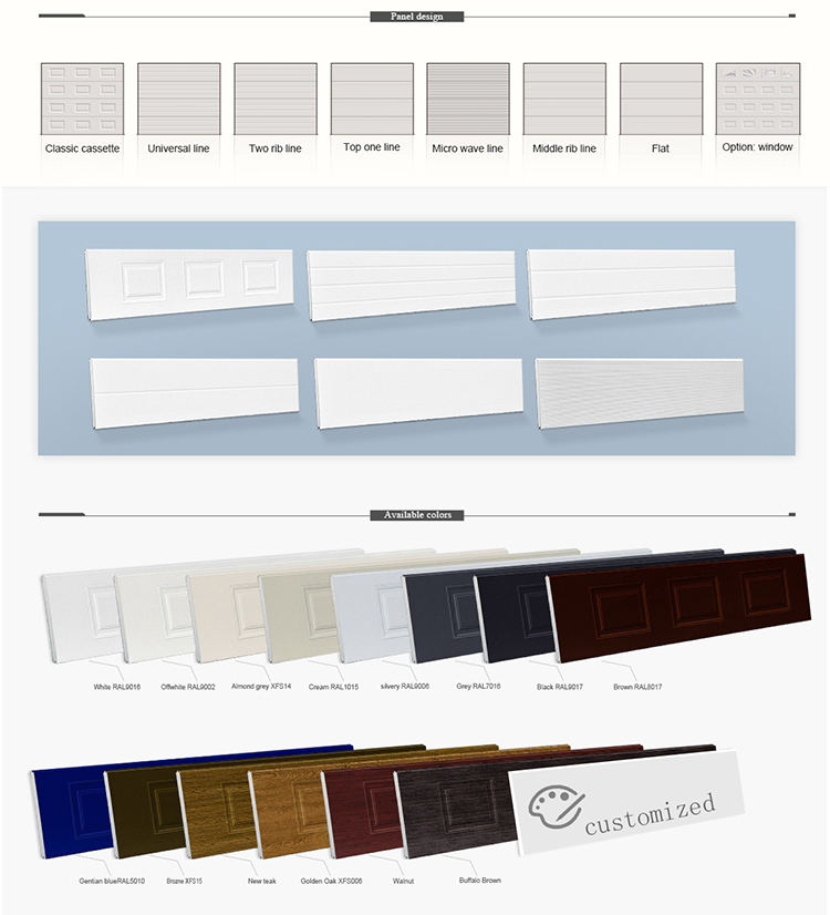 villa american style garage door