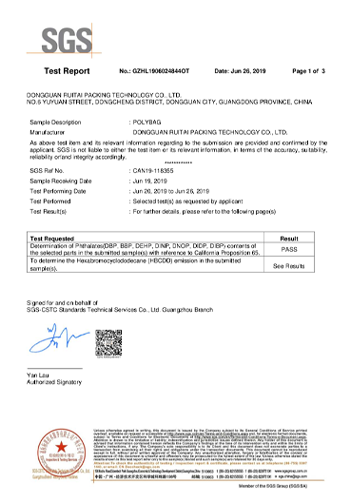 EN13432 Certification