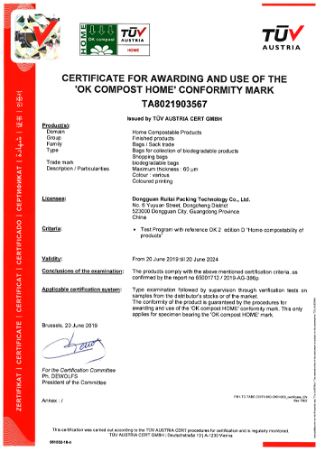 EN13432 Certification