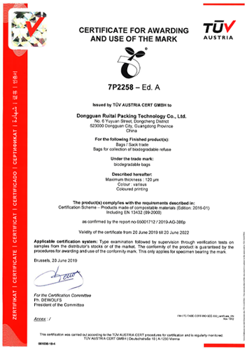 EN13432 Certification