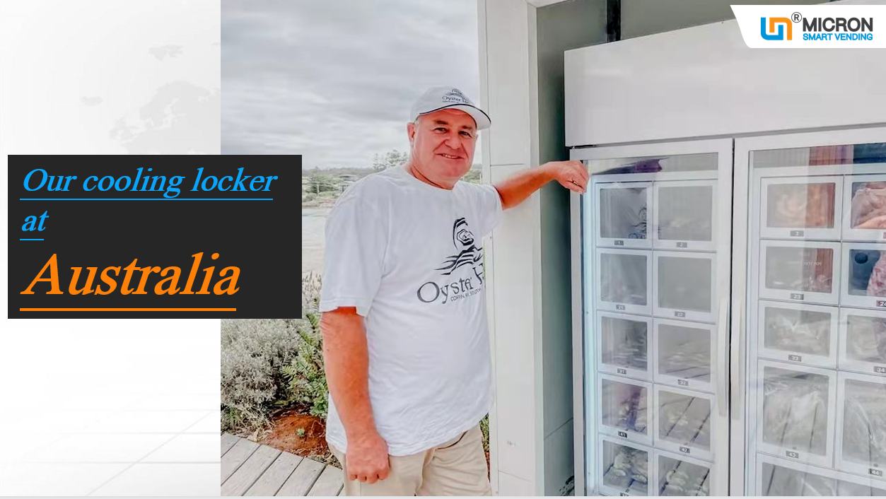 Egg Cooling Locker Vending Machine with 22-inch Touchscreen and Card Reader in Australia