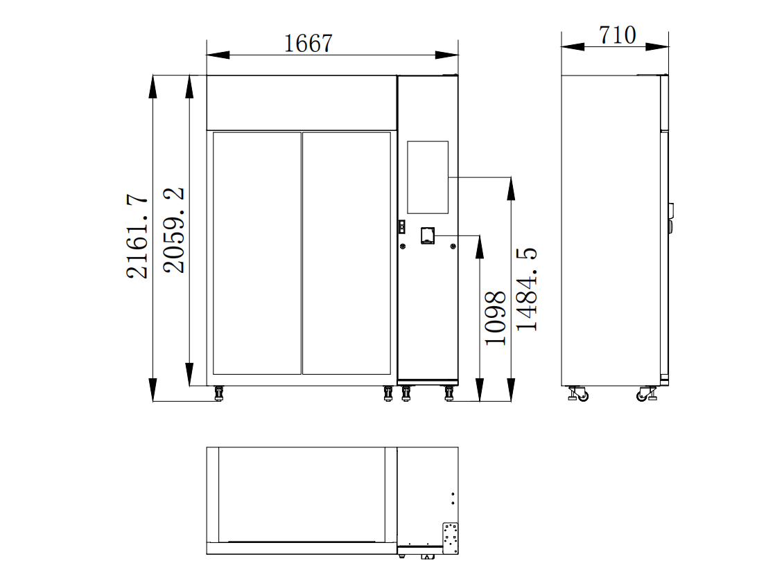 unmanned retail store, cooling locker vending machine, food vending machine snack and drink