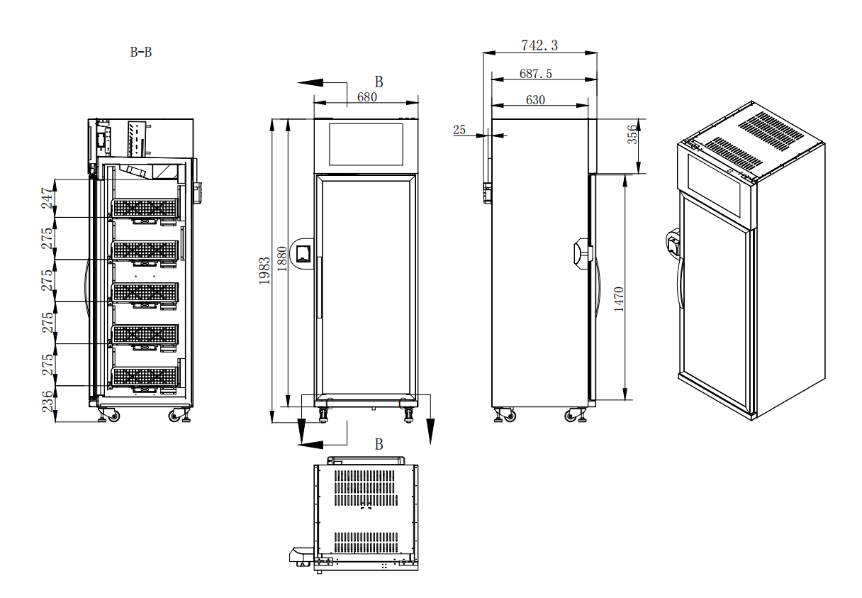 smart fridge, vending machine, fruit vending machine, vegetable vending machine