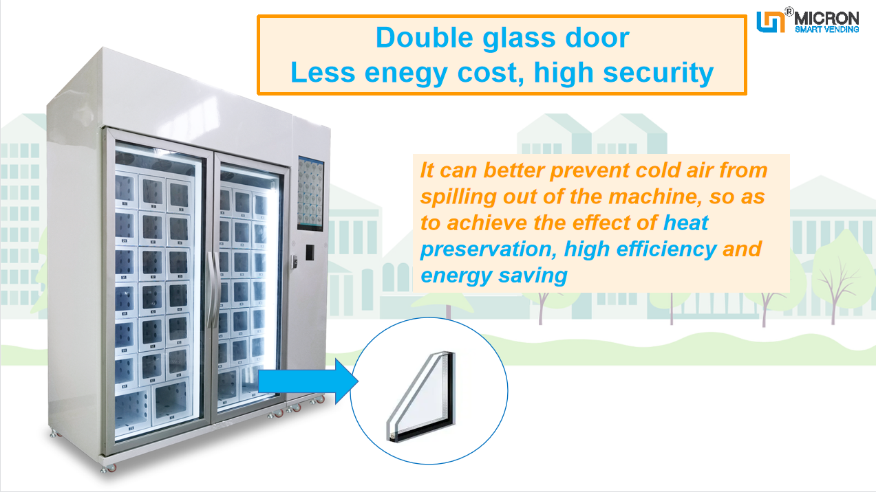 unmanned retail store, cooling locker vending machine, food vending machine snack and drink