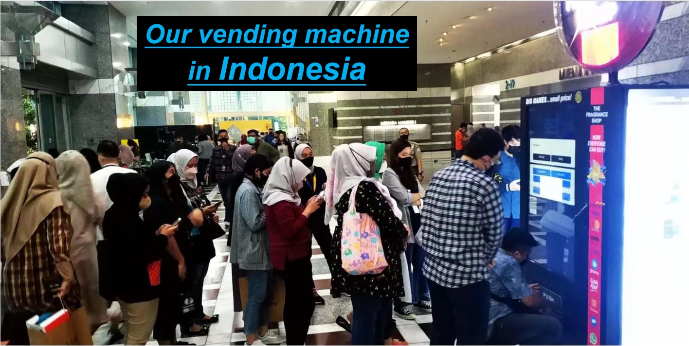 Vending Machine for Perfume with 55-inch Touchscreen
