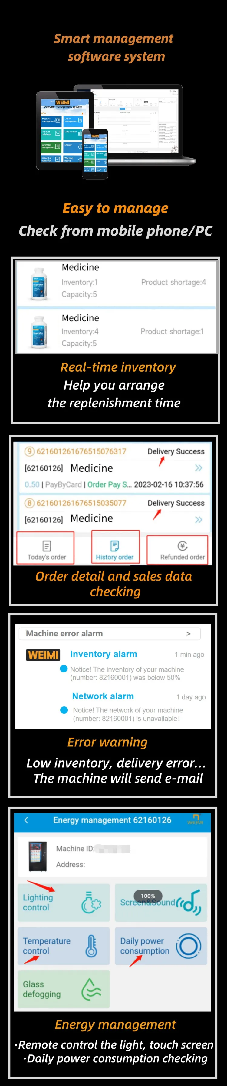 HAPYmed Medicine Vending Machine Automatic Dispensing for Healthcare Pharmacy Hospital
