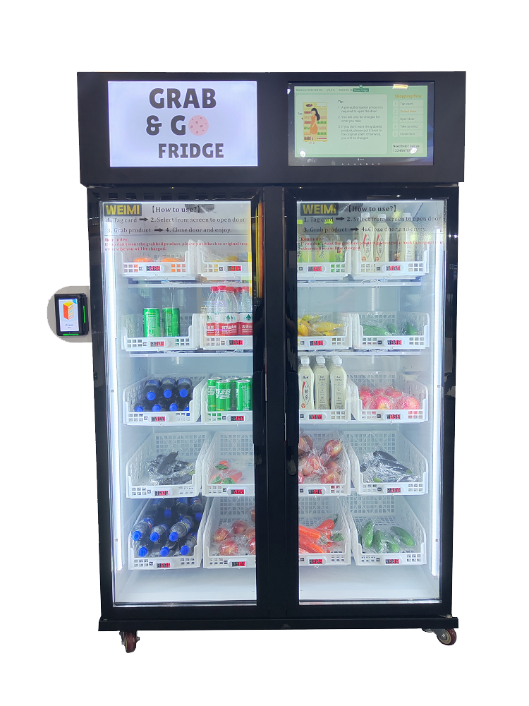 smart vending machine double door