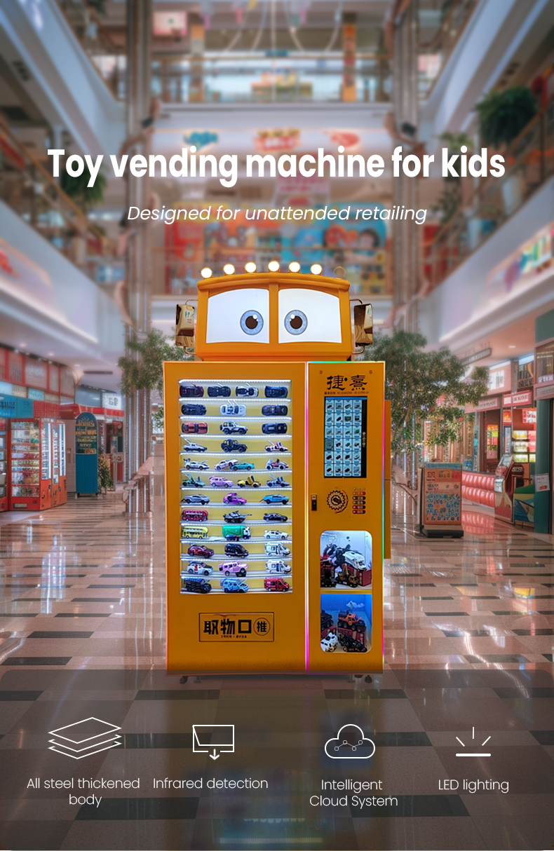 Distributore automatico di giocattoli nel centro commerciale