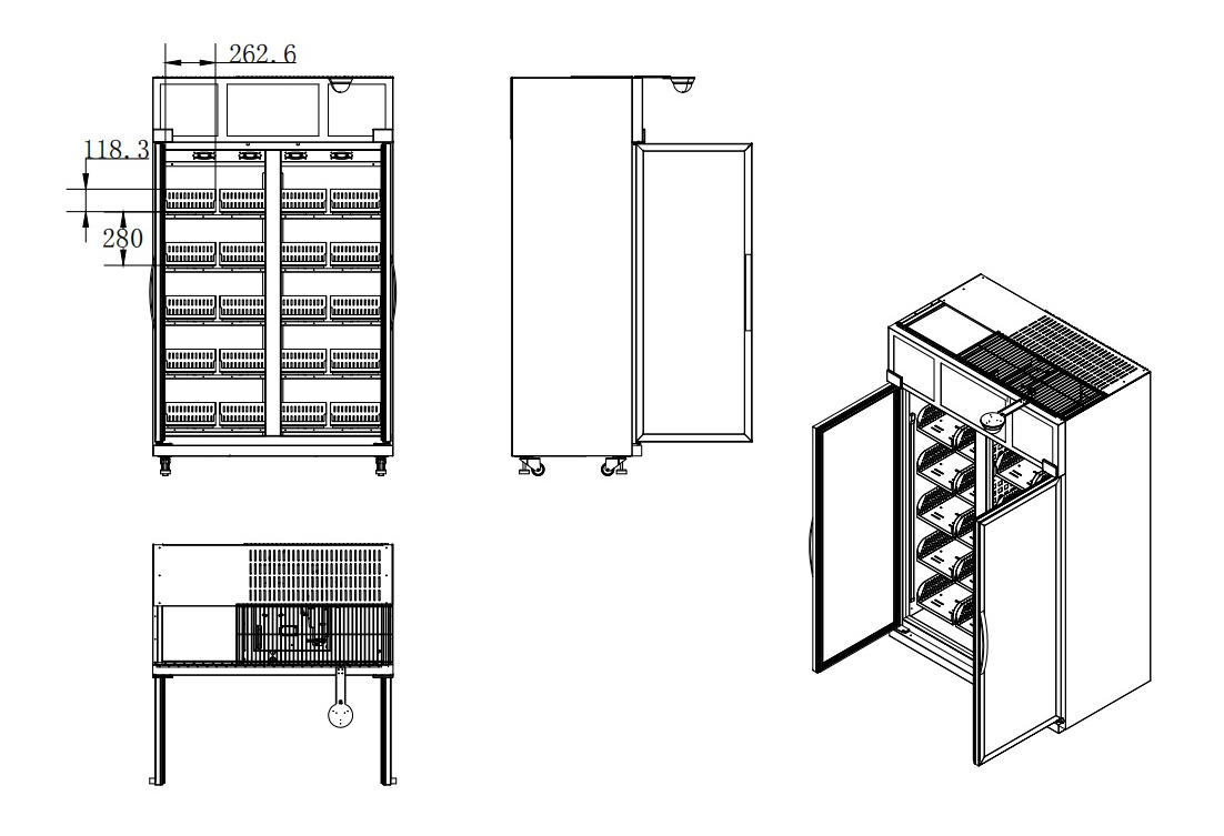 Fresh fruit vending machine, smart fridge vending machine, cooling system vending machine, touch screen vending machine
