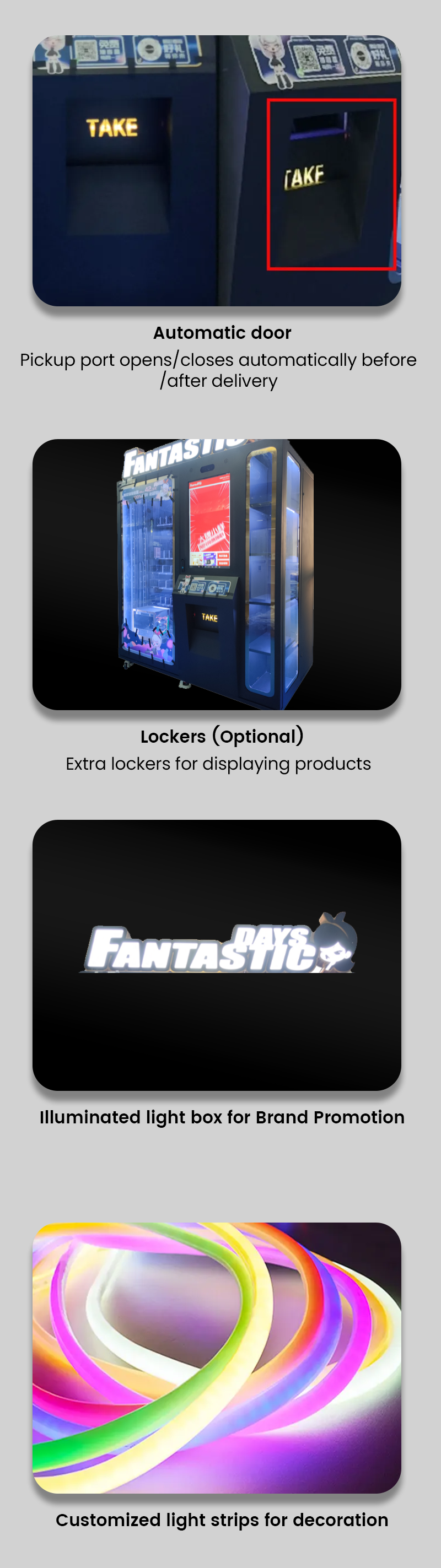 Cosmetic Beauty Eyelash Vending Machine with Elevator and Lockers
