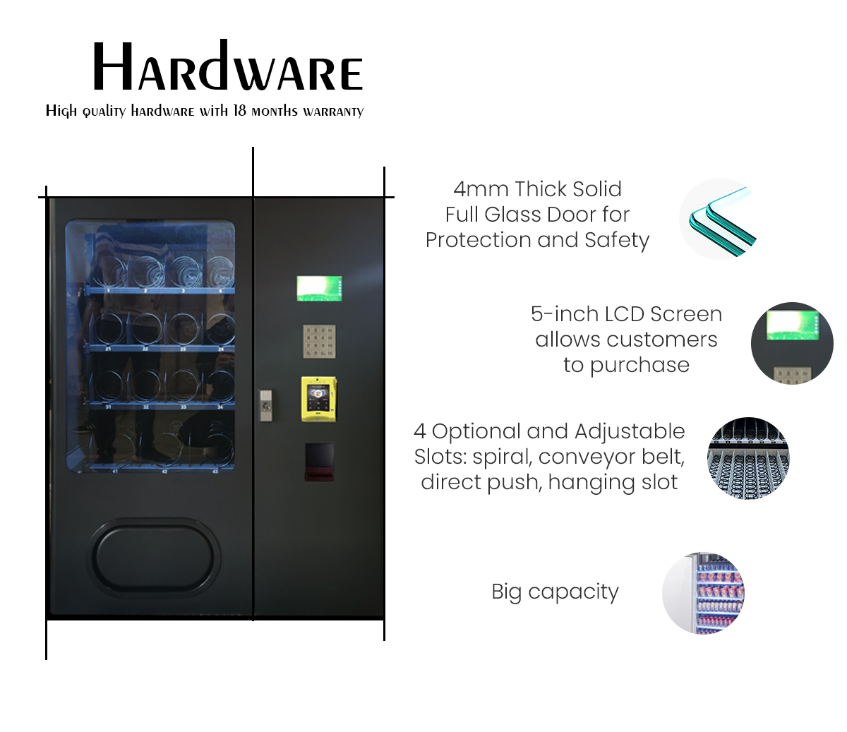 Weimi sport mini vending machine hardware