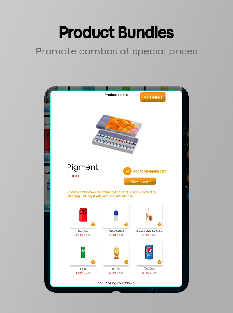 Art supply vending machine have product bundles