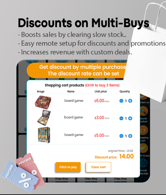 This Board Game Vending Machine enhances sales through smart stock management, remote promotional control, and the ability to create tailored deals, offering both flexibility and efficiency in boosting revenue.