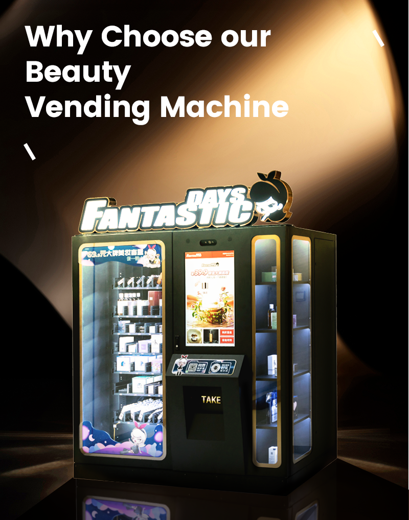 Cosmetic Beauty Eyelash Vending Machine with Elevator and Lockers