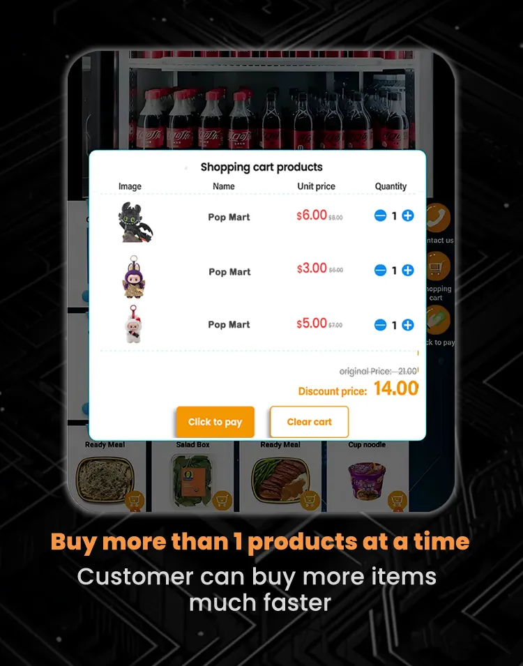 POP MART VENDING MACHINE can buy more than 1 products at a time