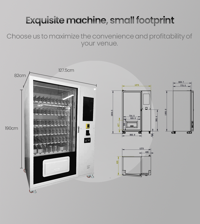 Micron Vegan Vending Machines Exquisite machine, small footprint