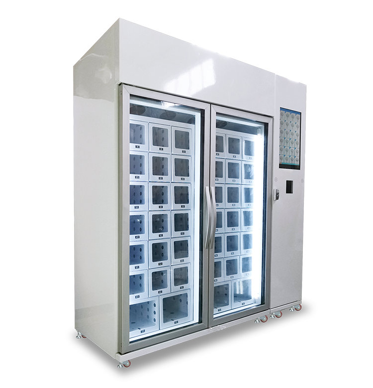 locker vending machine refrigerated and ambient for farm produce frozen food flower bread in vending machine convenience store