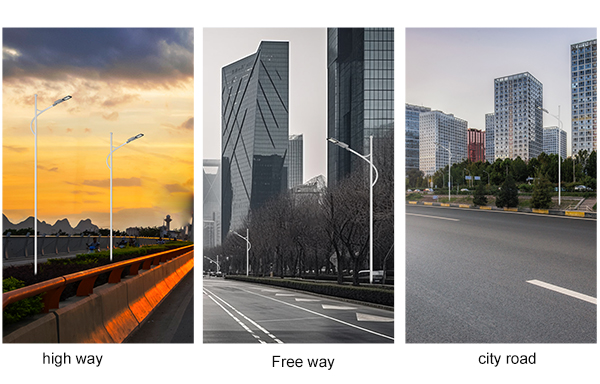 BOSUN solar powered street lights Application Scenarios