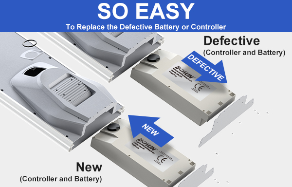 BOSUN cost of solar street light with pole LiFePO4 battery