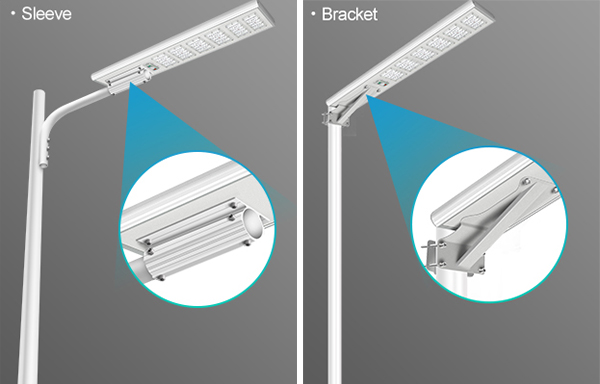 BOSUN Lighting led solar powered street light Optional Bracket